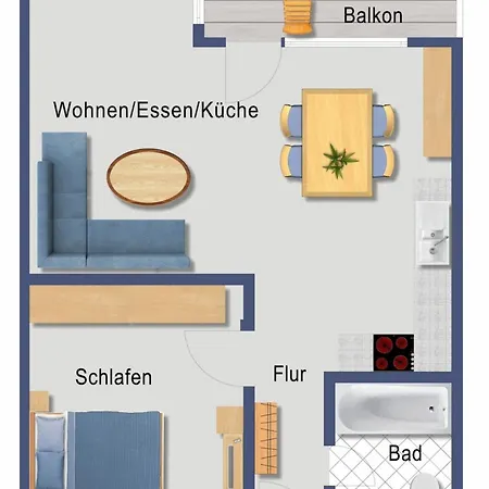 Apartment Stilvolle 2.5 Naehe Skigebiet